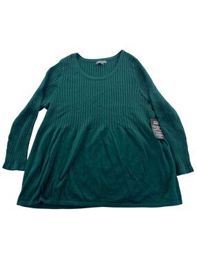 NWT Jessica London Womens Tunic Sweater Dress 22/24 1x Green Pullover Casual